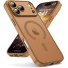 Oududianzi-coque pour iphone 17 pro max compatible avec magsafe magnétique, housse de arrière translucide givrée pc, tpu silicon