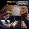 Oududianzi-coque pour iphone 17 pro max compatible avec magsafe magnétique, housse de arrière translucide givrée pc, tpu silicon