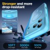 Oududianzi-coque pour iphone 17 pro max compatible avec magsafe magnétique, housse de arrière translucide givrée pc, tpu silicon