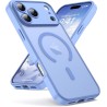 Oududianzi-Coque pour iPhone 17 Pro Max Compatible avec MagSafe Magnétique, Housse de Arrière Translucide Givrée PC, TPU Silicon