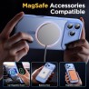 Oududianzi-Coque pour iPhone 17 Pro Max Compatible avec MagSafe Magnétique, Housse de Arrière Translucide Givrée PC, TPU Silicon