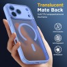 Oududianzi-Coque pour iPhone 17 Pro Max Compatible avec MagSafe Magnétique, Housse de Arrière Translucide Givrée PC, TPU Silicon