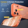 Oududianzi-coque pour iphone 17 pro max compatible avec magsafe magnétique, housse de arrière translucide givrée pc, tpu silicon