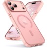 Oududianzi-Coque pour iPhone 17 Pro Max Compatible avec MagSafe Magnétique, Housse de Arrière Translucide Givrée PC, TPU Silicon
