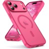 Oududianzi-Coque pour iPhone 17 Pro Max Compatible avec MagSafe Magnétique, Housse de Arrière Translucide Givrée PC, TPU Silicon