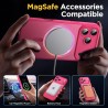 Oududianzi-Coque pour iPhone 17 Pro Max Compatible avec MagSafe Magnétique, Housse de Arrière Translucide Givrée PC, TPU Silicon