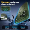 Oududianzi-coque pour iphone 17 pro max compatible avec magsafe magnétique, housse de arrière translucide givrée pc, tpu silicon