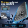Oududianzi-coque pour iphone 17 pro max compatible avec magsafe magnétique, housse de arrière translucide givrée pc, tpu silicon