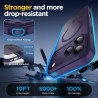 Oududianzi-Coque pour iPhone 17 Pro Max Compatible avec MagSafe Magnétique, Housse de Arrière Translucide Givrée PC, TPU Silicon