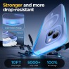 Oududianzi - Coque pour iPhone 15 Compatible avec MagSafe Magnétique, Housse de Arrière Translucide Givrée PC, TPU Silicone Bump