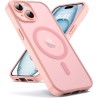 Oududianzi - Coque pour iPhone 15 Compatible avec MagSafe Magnétique, Housse de Arrière Translucide Givrée PC, TPU Silicone Bump