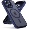Oududianzi-coque pour iphone 15 pro max compatible avec magsafe magnétique, housse de arrière translucide givrée pc, tpu silicon