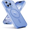 Oududianzi-Coque pour iPhone 15 Pro Max Compatible avec MagSafe Magnétique, Housse de Arrière Translucide Givrée PC, TPU Silicon