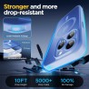 Oududianzi-Coque pour iPhone 15 Pro Max Compatible avec MagSafe Magnétique, Housse de Arrière Translucide Givrée PC, TPU Silicon