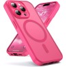 Oududianzi-Coque pour iPhone 15 Pro Max Compatible avec MagSafe Magnétique, Housse de Arrière Translucide Givrée PC, TPU Silicon