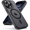 Oududianzi-Coque pour iPhone 15 Pro Max Compatible avec MagSafe Magnétique, Housse de Arrière Translucide Givrée PC, TPU Silicon