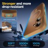 Oududianzi - coque pour iphone 16 compatible avec magsafe magnétique, housse de arrière translucide givrée pc, tpu silicone bump