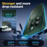 Oududianzi-coque pour iphone 16 pro compatible avec magsafe magnétique, housse de arrière translucide givrée pc, tpu silicone bu