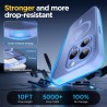 Oududianzi-Coque pour iPhone 16 Pro Compatible avec MagSafe Magnétique, Housse de Arrière Translucide Givrée PC, TPU Silicone Bu