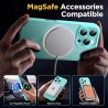Oududianzi-Coque pour iPhone 16 Pro Max Compatible avec MagSafe Magnétique, Housse de Arrière Translucide Givrée PC, TPU Silicon