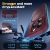 Oududianzi-Coque pour iPhone 16 Pro Max Compatible avec MagSafe Magnétique, Housse de Arrière Translucide Givrée PC, TPU Silicon