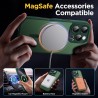 Oududianzi-coque pour iphone 16 pro max compatible avec magsafe magnétique, housse de arrière translucide givrée pc, tpu silicon