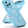 Oududianzi-coque pour iphone 16 pro max compatible avec magsafe magnétique, housse de arrière translucide givrée pc, tpu silicon