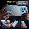 Oududianzi-coque pour iphone 16 pro max compatible avec magsafe magnétique, housse de arrière translucide givrée pc, tpu silicon