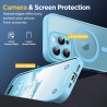 Oududianzi-coque pour iphone 16 pro max compatible avec magsafe magnétique, housse de arrière translucide givrée pc, tpu silicon