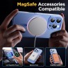 Oududianzi-Coque pour iPhone 16 Pro Max Compatible avec MagSafe Magnétique, Housse de Arrière Translucide Givrée PC, TPU Silicon