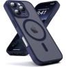 Oududianzi-coque pour iphone 16 pro max compatible avec magsafe magnétique, housse de arrière translucide givrée pc, tpu silicon