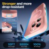 Oududianzi-Coque pour iPhone 16 Pro Max Compatible avec MagSafe Magnétique, Housse de Arrière Translucide Givrée PC, TPU Silicon