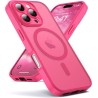 Oududianzi-Coque pour iPhone 16 Pro Max Compatible avec MagSafe Magnétique, Housse de Arrière Translucide Givrée PC, TPU Silicon