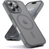 Oududianzi-coque pour iphone 16 pro max compatible avec magsafe magnétique, housse de arrière translucide givrée pc, tpu silicon