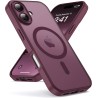 Oududianzi-Coque pour iPhone 17 Compatible avec MagSafe Magnétique, Housse de Arrière Translucide Givrée PC, TPU Silicone Bumper