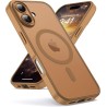 Oududianzi-coque pour iphone 17 compatible avec magsafe magnétique, housse de arrière translucide givrée pc, tpu silicone bumper