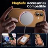Oududianzi-coque pour iphone 17 compatible avec magsafe magnétique, housse de arrière translucide givrée pc, tpu silicone bumper
