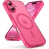 Oududianzi-Coque pour iPhone 17 Compatible avec MagSafe Magnétique, Housse de Arrière Translucide Givrée PC, TPU Silicone Bumper