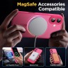 Oududianzi-Coque pour iPhone 17 Compatible avec MagSafe Magnétique, Housse de Arrière Translucide Givrée PC, TPU Silicone Bumper
