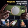 Oududianzi-coque pour iphone 17 compatible avec magsafe magnétique, housse de arrière translucide givrée pc, tpu silicone bumper