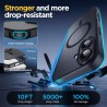 Oududianzi-Coque pour iPhone 17 Compatible avec MagSafe Magnétique, Housse de Arrière Translucide Givrée PC, TPU Silicone Bumper