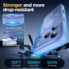 Oududianzi-Coque pour iPhone 17 Pro Compatible avec MagSafe Magnétique, Housse de Arrière Translucide Givrée PC, TPU Silicone Bu