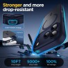 Oududianzi-coque pour iphone 17 pro compatible avec magsafe magnétique, housse de arrière translucide givrée pc, tpu silicone bu