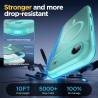 Oududianzi-Coque pour iPhone Air Compatible avec MagSafe Magnétique, Housse de Arrière Translucide Givrée PC, TPU Silicone Bumpe