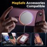 Oududianzi-Coque pour iPhone Air Compatible avec MagSafe Magnétique, Housse de Arrière Translucide Givrée PC, TPU Silicone Bumpe