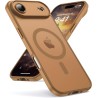 Oududianzi-coque pour iphone air compatible avec magsafe magnétique, housse de arrière translucide givrée pc, tpu silicone bumpe