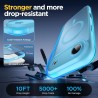 Oududianzi-coque pour iphone air compatible avec magsafe magnétique, housse de arrière translucide givrée pc, tpu silicone bumpe