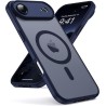 Oududianzi-coque pour iphone air compatible avec magsafe magnétique, housse de arrière translucide givrée pc, tpu silicone bumpe