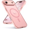 Oududianzi-Coque pour iPhone Air Compatible avec MagSafe Magnétique, Housse de Arrière Translucide Givrée PC, TPU Silicone Bumpe