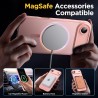 Oududianzi-Coque pour iPhone Air Compatible avec MagSafe Magnétique, Housse de Arrière Translucide Givrée PC, TPU Silicone Bumpe